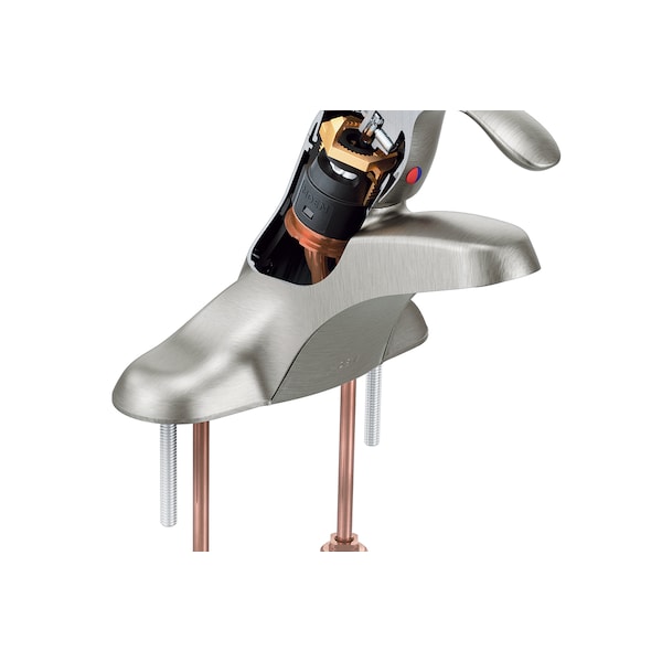 One-Handle Lavatory Faucet Classic Brushed Nickel